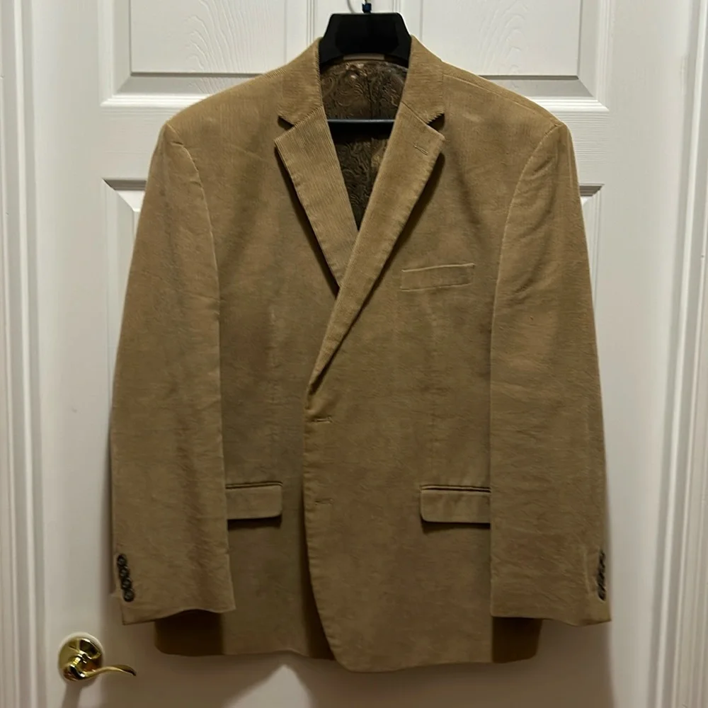Chaps Men's Tan Corduroy Sport Coat